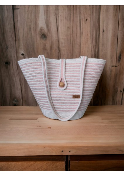 Hasır Çanta Omuz Çantası Plaj Çantası El Emeği Handmade Tasarım Tarz Yaz MODA-30CMX40-42CM
