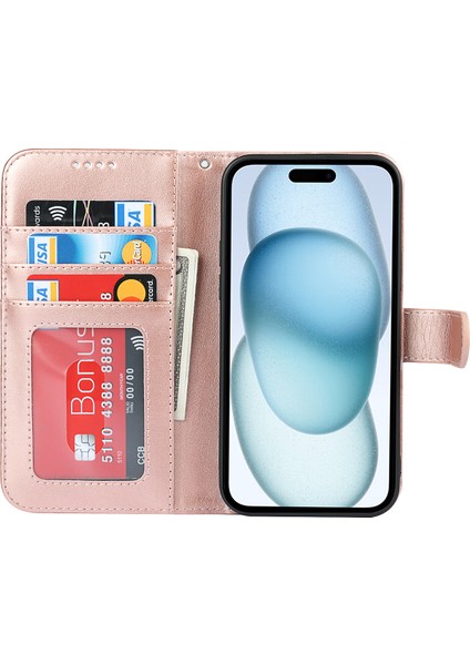 iPhone 15 Plus Cover R61 Doku Deri Telefon Kılıfı (Yurt Dışından)