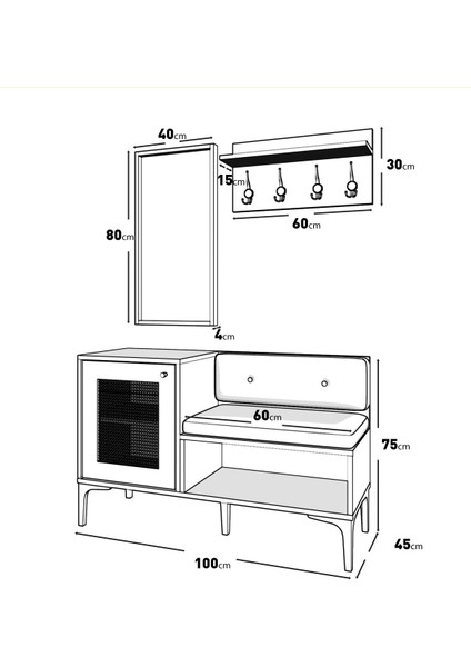 Trio Life PORTMANTO(%100MDF)