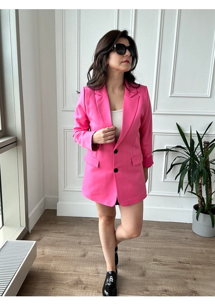 Arzu Emiroğlu Pembe Blazer Ceket