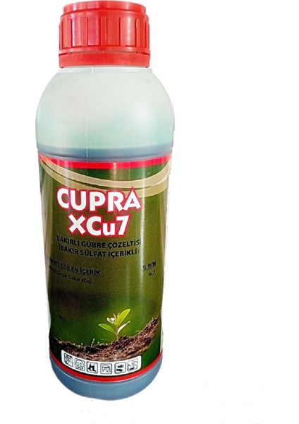 Cupra Xcu7 (1 Lt)-Bakır Içerikli Sıvı Gübre-%7 Sistemik Sıvı Bakır