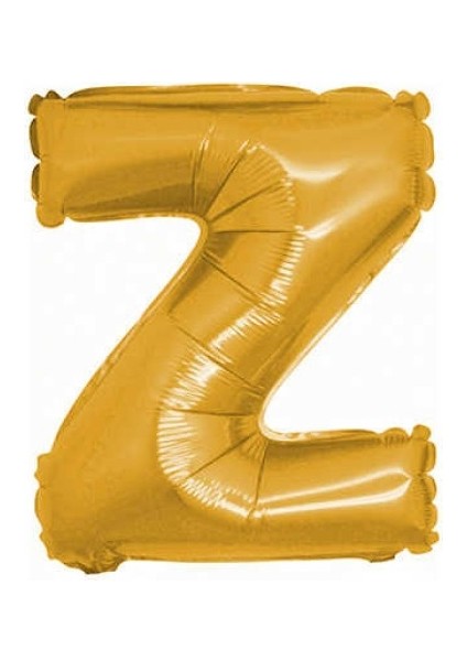 Z Harf Altın Folyo Balon 40 Inc 100 cm