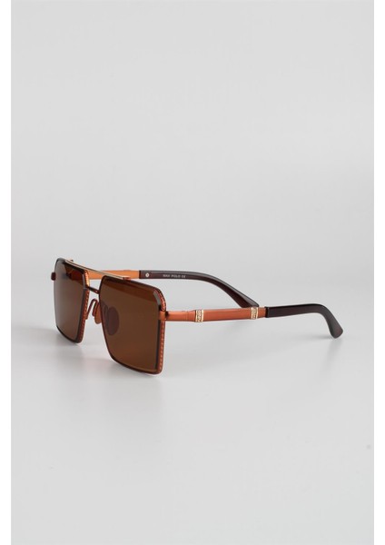 Kahverengi Mat UV400 Filtre Erkek Güneş Gözlüğü G24MP1873R02