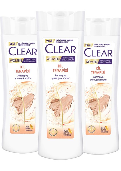 Women Kepeğe Karşı Etkili Şampuan Kil Terapisi 350 ml x3 fiyatları