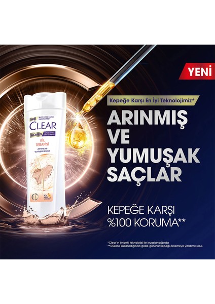 Women Kepeğe Karşı Etkili Şampuan Kil Terapisi 350 ml x3 modelleri
