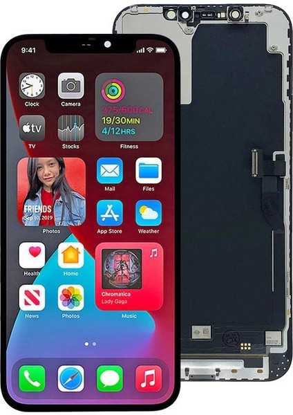 Tekno Prime Apple iPhone 12 Pro Max ile Uyumlu Gx OLED Ekran Dokunmatik