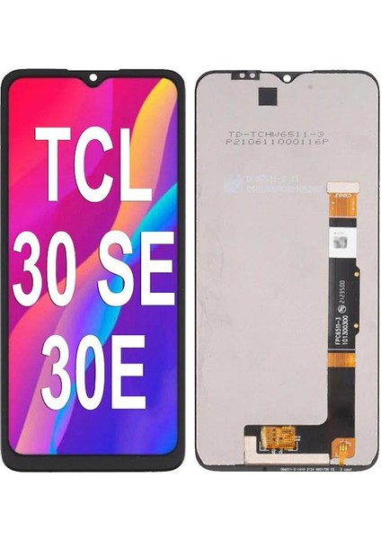 Tekno Prime Tcl 30E ile Uyumlu LCD Ekran Dokunmatik 6127A