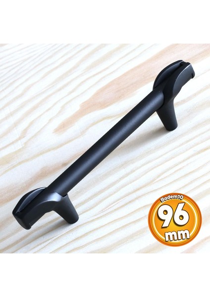 Prade 96 mm Mat Siyah Metal Kulp Çekmece Mobilya Mutfak Kapak Dolap Kulpları Dolabı Kulbu Kulpu