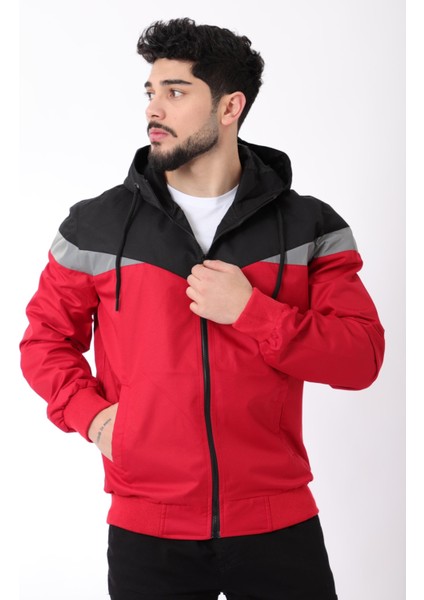 Bill Üçgen Parçalı Kapşonlu Mevsimlik Mont 1220