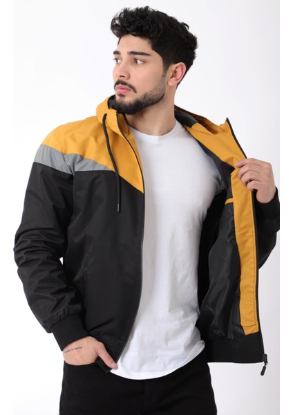 Bill Üçgen Parçalı Kapşonlu Mevsimlik Mont 1220 modelleri