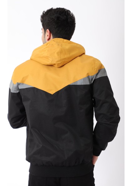 Bill Üçgen Parçalı Kapşonlu Mevsimlik Mont 1220 fırsatları