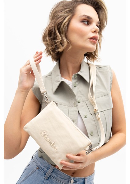 Benetton Kadın Çapraz Çanta Bej BNT1199