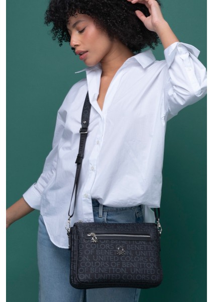 Benetton Kadın Çapraz Çanta Siyah BNT1276