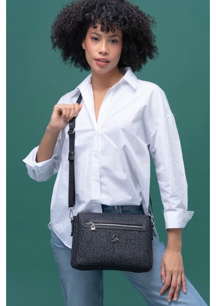 Benetton Kadın Çapraz Çanta Siyah BNT1276 fiyatları