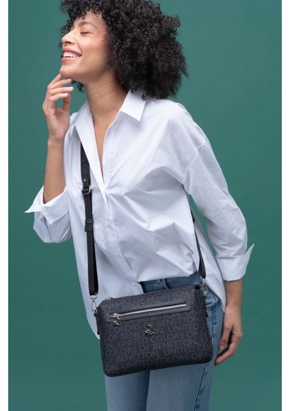 Benetton Kadın Çapraz Çanta Siyah BNT1276 fırsatları