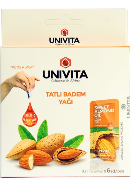 Tatlı Badem Yağı 4 ml x 6 adet