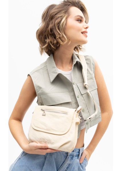 Benetton Kadın Çapraz Çanta Bej BNT1254