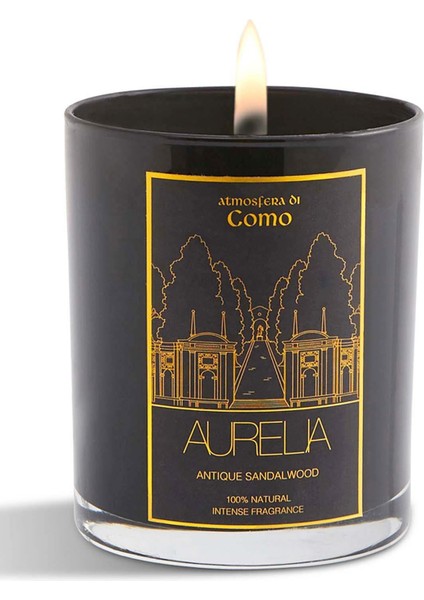 Aurelia Genève Atmosfera Di Como - Antique Sandalwood - Sandal Ağacı Kokulu Mum - 210 gr