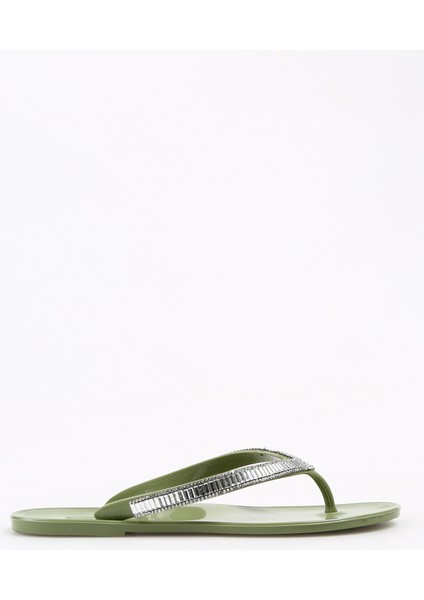 Yeşil Kadın Plaj Terliği Rotarıes