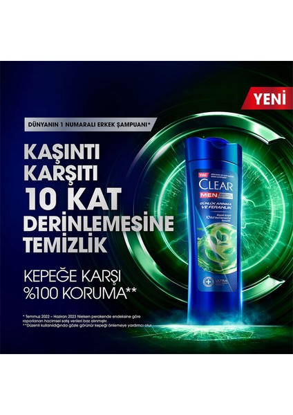 Men Kepeğe Karşı Etkili Şampuan Günlük Arınma ve Ferahlık 350 ml x3