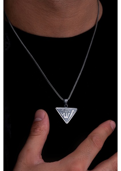 Allah Yazılı İçerisinde Cevşen Bulunan Gümüş Muska Erkek Kolye Zincir fiyatları