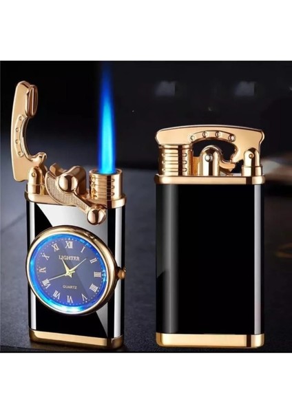 Kişiye Özel Isim Baskılı Işıklı Saatli Jet Çakmak ( Gazlı ) Rüzgarda Sönmez fırsatları