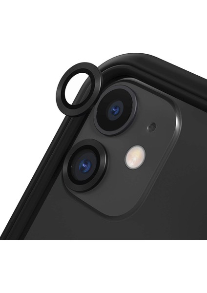 iPhone 12 Kamera Koruyucu Lens Alüminyum Alışımlı Cam (siyah) fiyatları