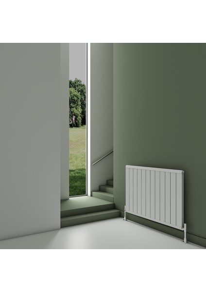 Elite Alüminyum Radyatör 600 x 745 mm-10 Dilim Kumlu Beyaz