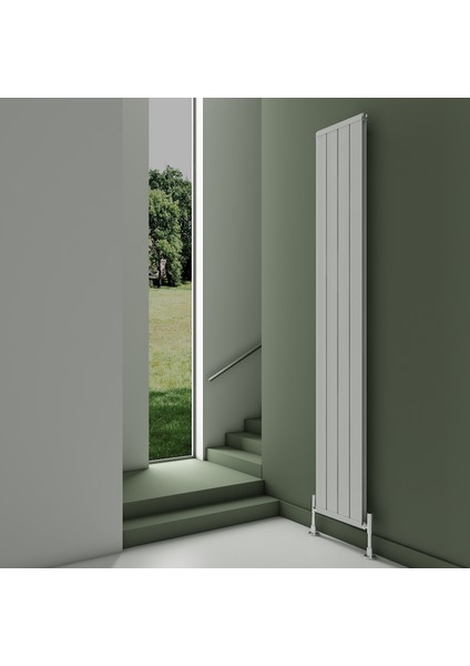 Elite Alüminyum Radyatör 1800 x 295 mm 4 Dilim - Kumlu Beyaz