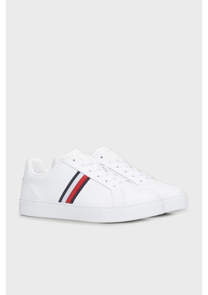 Tommy Hilfiger Deri Sneaker Ayakkabı Bayan Ayakkabı FW0FW07779 Ybs