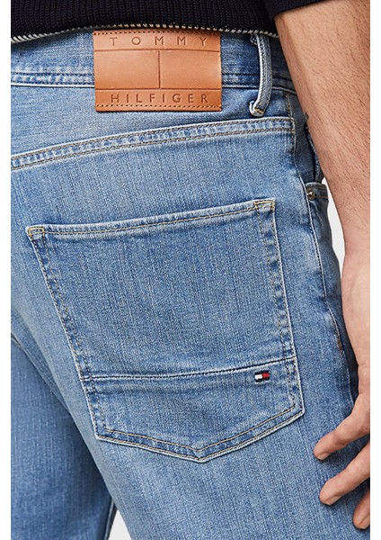 Tommy Hilfiger Streç Pamuklu Straight Fit Jeans Erkek Kot Pantolon MW0MW33944 1AA