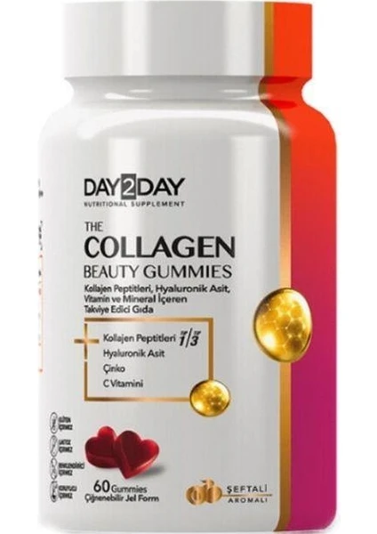 Orzax DAY2DAY The Collagen Beauty Gummies 60 Çiğnenebilir Tablet