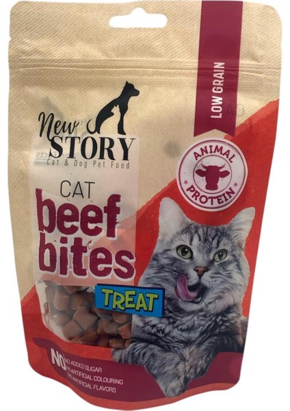Kediler Için Sığır Etli Atıştırmalık Beef Bites 60 gr
