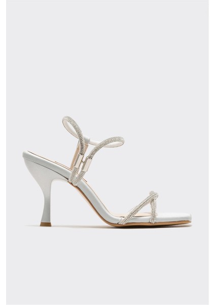 Lame Kadın Topuklu Sandalet