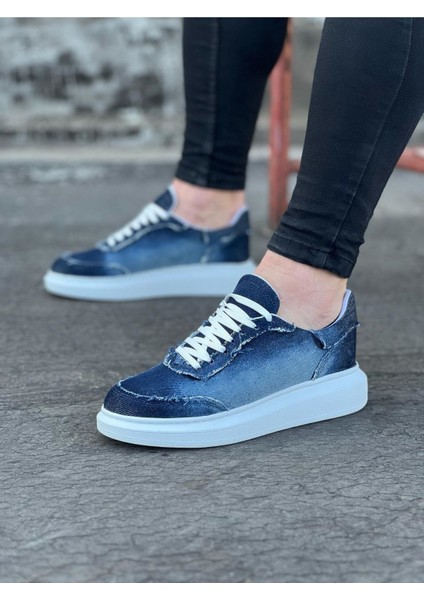 WG018 Koyu Mavi Erkek Casual Ayakkabı