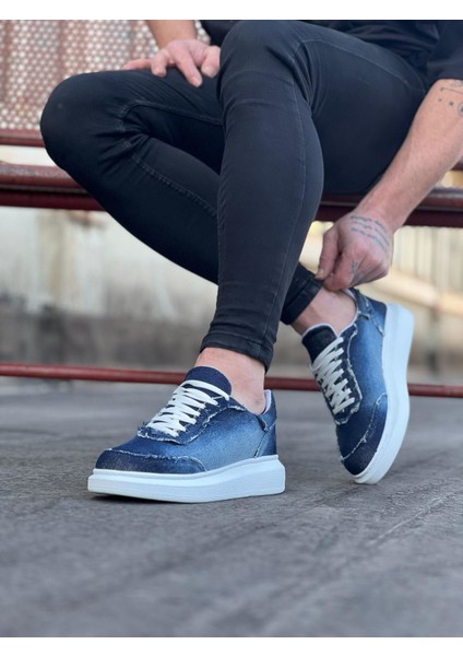 WG018 Koyu Mavi Erkek Casual Ayakkabı
