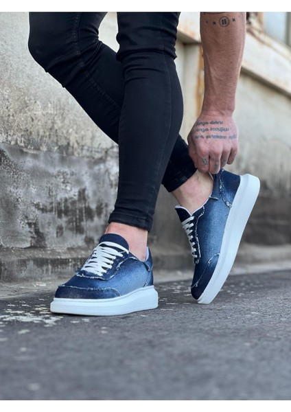 WG018 Koyu Mavi Erkek Casual Ayakkabı