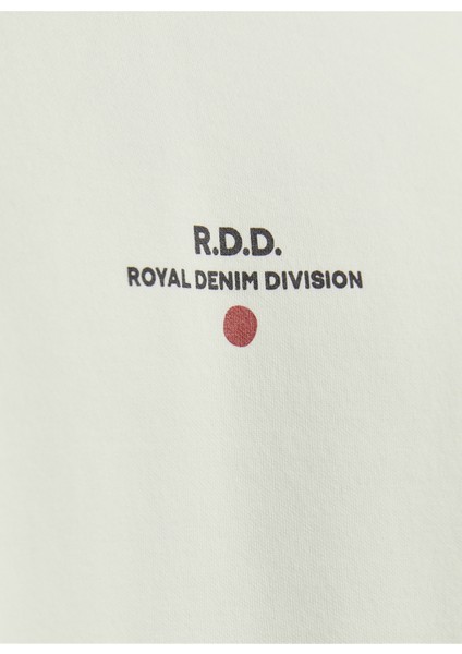 Yuvarlak Yaka Kırık Beyaz Erkek T-Shirt Rddluca Tee S/s Crew Neck Noos