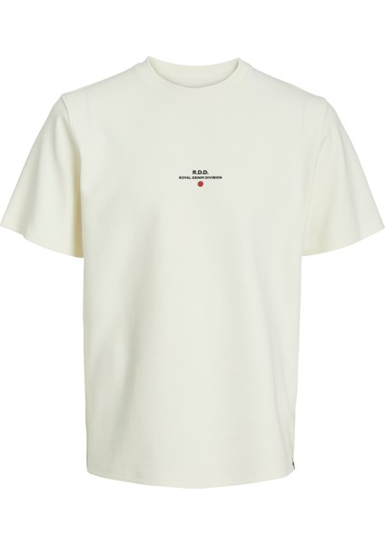 Yuvarlak Yaka Kırık Beyaz Erkek T-Shirt Rddluca Tee S/s Crew Neck Noos fırsatları