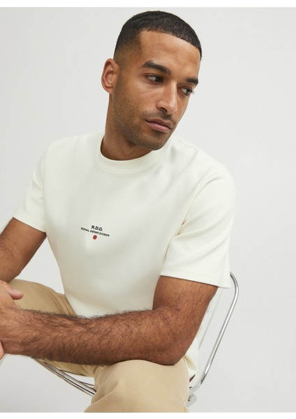 Yuvarlak Yaka Kırık Beyaz Erkek T-Shirt Rddluca Tee S/s Crew Neck Noos indirimleri