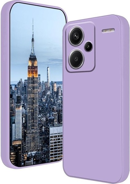 Xiaomi Redmi Note 13 Pro Plus 5g Kılıf Mara Lansman Silikon Mat Soft Kamera Korumalı Mor
