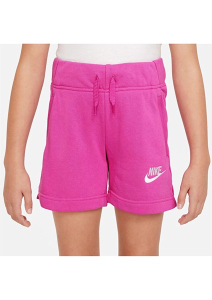 Sportswear Club Fit Çocuk Pembe Şort DA1405-623 modelleri