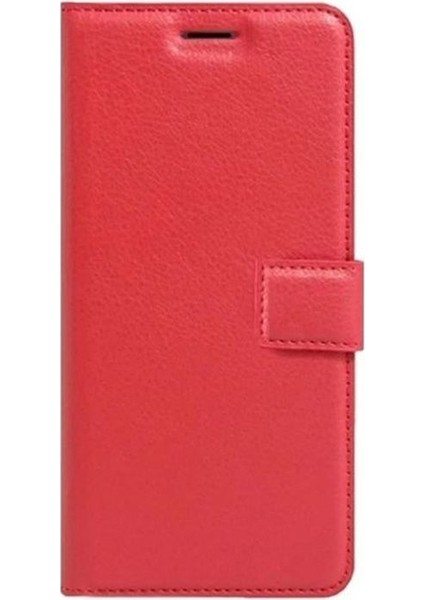 Xiaomi Redmi Note 13 Pro 4g Kılıf Delüx Cüzdan Kartvizitli Standlı Kopçalı Kırmızı