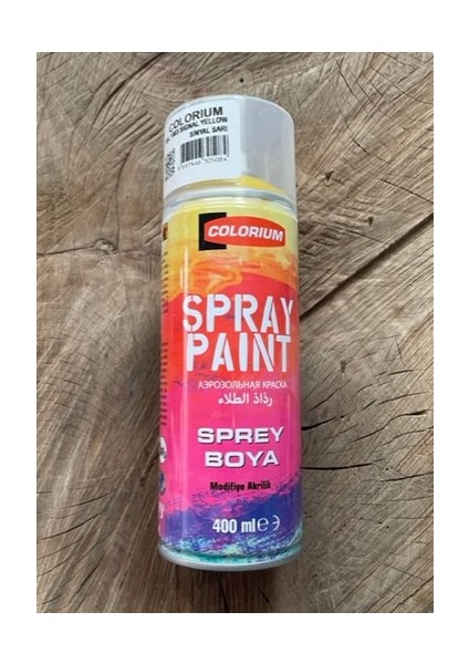 400ML Sinyal Sarı Sprey Boya Parlak Sarı Sprey Boya