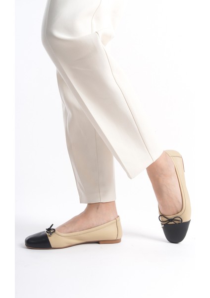 Mubiano Hakiki Deri Collection Kadın Babet Bej -MCMNG2277-BJ fiyatları