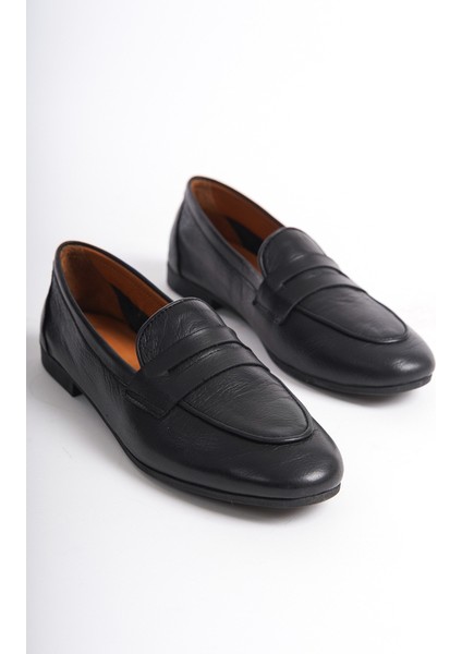 Kadın Deri Loafer & Babet Siyah -MCMNG12103-S fırsatları