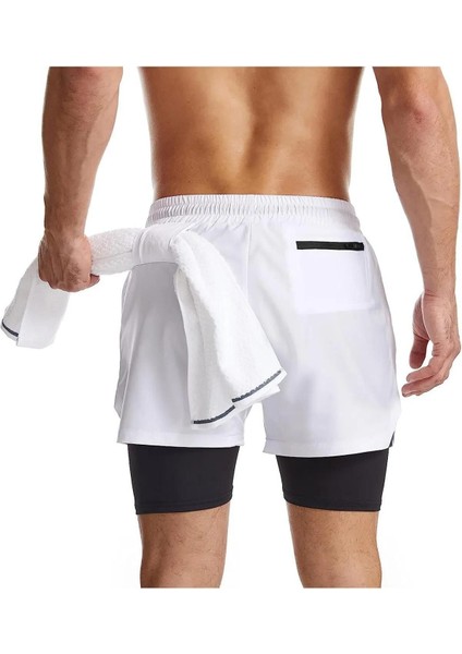 Erkek Running Hızlı Kuruma Micropoly Antrenman Halısaha Fitness Kısa Taytlı Outdoor Şort indirimleri