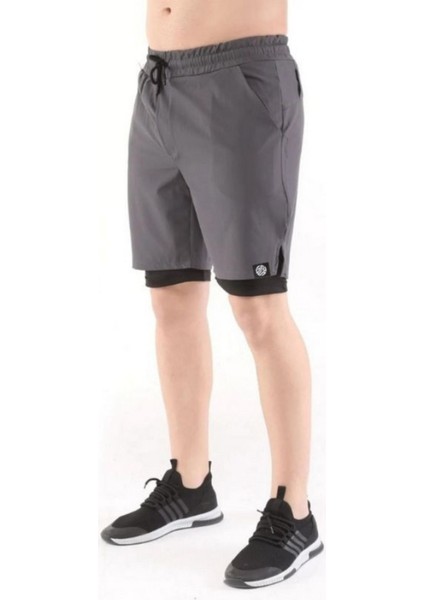 Erkek Running Hızlı Kuruma Micropoly Antrenman Halısaha Fitness Kısa Taytlı Outdoor Şort