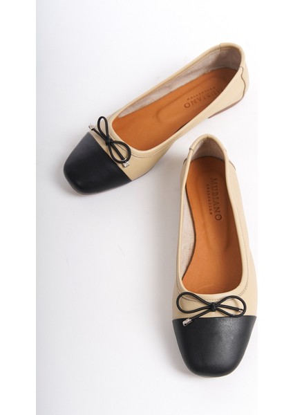 Mubiano Hakiki Deri Collection Kadın Babet Bej -MCMNG2277-BJ modelleri