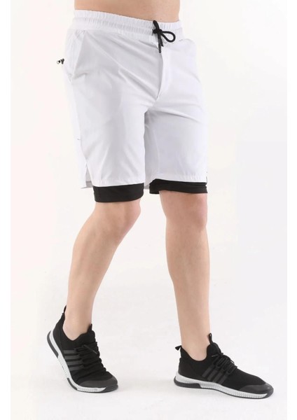 Erkek Running Hızlı Kuruma Micropoly Antrenman Halısaha Fitness Kısa Taytlı Outdoor Şort